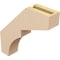 Ekena Millwork 3-inch W x 14-inch D x 14-inch H Monterey Rough Cedar Woodgrain TimberThane Knee Brace, Primed BRCUR03X14X14MONRCPR - alternate 4
